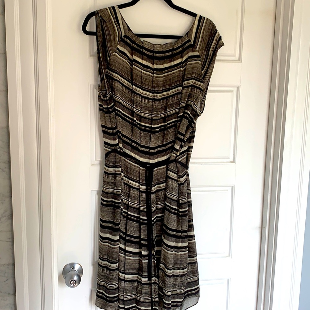 Talbots silk 2 piece dress. Belted waist.